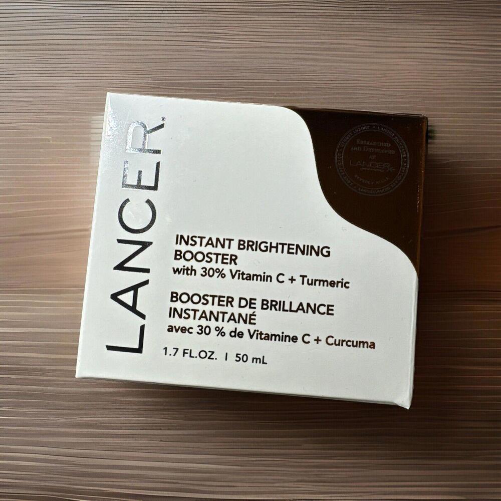 LANCER Instant Brightening Booster Vitamin C + Turmeric 1.7oz ~Sealed Box~ New